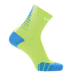 Běžecké ponožky UYN Man Run Fit Socks Lime/Blue