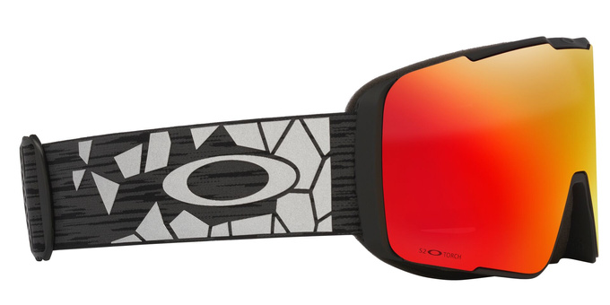 Lyžařské brýle Oakley Line Miner Pro L Black Reinforce/Prizm Snow Torch Iridium + Additional lens Prizm Snow Iced Iridium - 2025/26