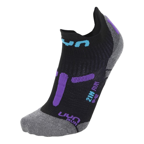 Běžecké ponožky UYN Woman Run 2IN Socks Black/Violet