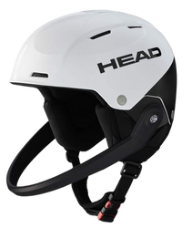 Lyžařská helma HEAD Team SL White/Black + Chránič čelisti - 2025/26
