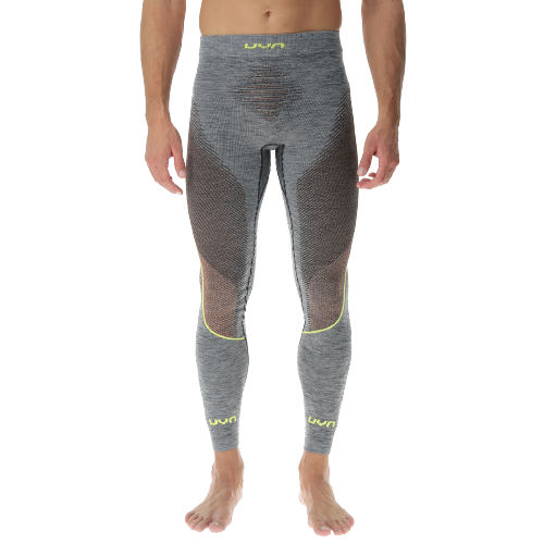 Funkční kalhoty UYN Man Ambityon UW Pants Long Black Melange/Atlantic/Orange Shiny - 2023/24