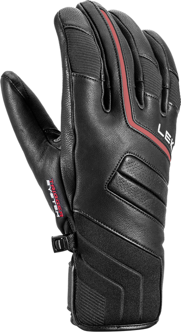 Lyžařské rukavice LEKI Phoenix 3D Black/Red - 2023/24