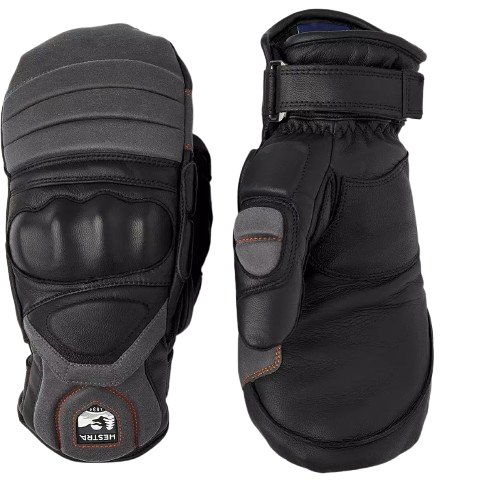 Lyžařské rukavice Hestra Impact Racing Sr. Mitt Black/Flame Red - 2025/26