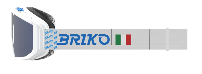 Lyžařské brýle Briko Vulcano Mask Italia White/Science Blue - 2024/25