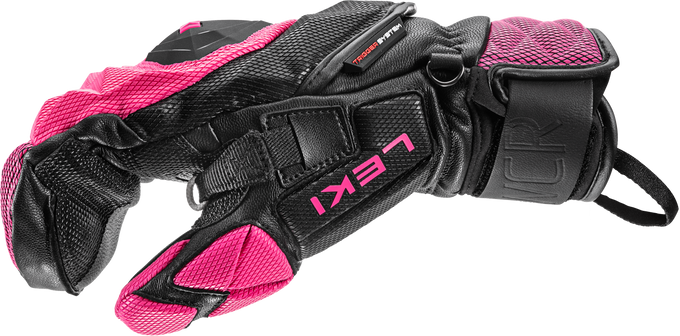 Lyžařské rukavice LEKI WCR Venom SL 3D Mitt Pink - 2025/26