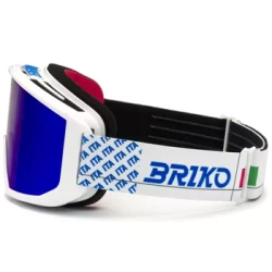 Lyžařské brýle Briko Frostbite Italia Matt White Science Blue - 2024/25