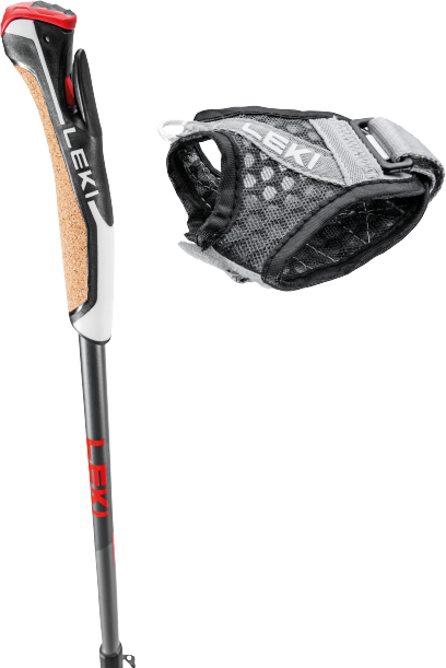 Hole Nordic Walking LEKI Instructor Lite Red - 2025