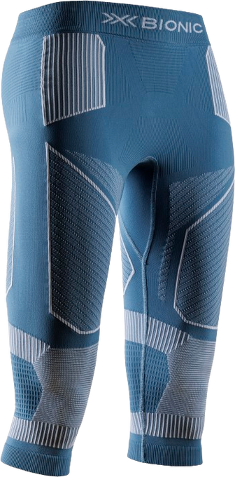 Funkční prádlo X-bionic Energy Accumulator Light Pants 3/4 WMN Mineral Blue/Arctic White - 2024/25