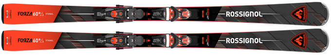 Sjezdové lyže Rossignol Forza 60' TI Konect + Spx 12 Konect GW B80 Black Hot Red - 2025/26