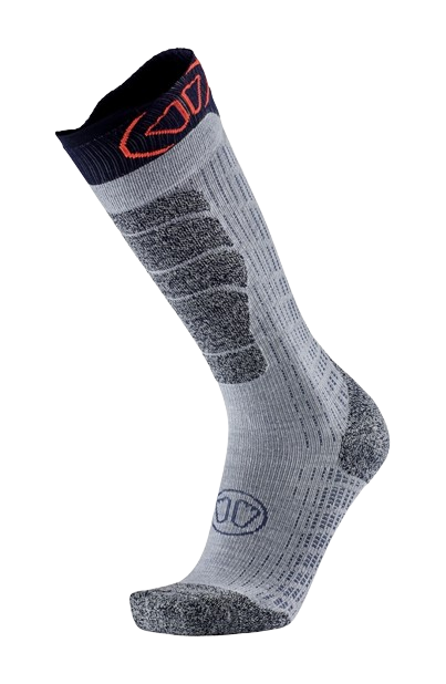 Lyžařské ponožky Sidas Ski Merino Grey/Orange - 2024/25