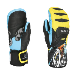 Lyžařské rukavice Level SQ JR CF Mitt Yellow/Blue - 2025/26