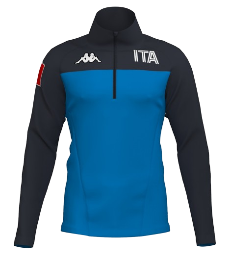 Fleecová Mikina Kappa 6CENTO 687BK ITA Blue Brilliant/Blu - 2024/25