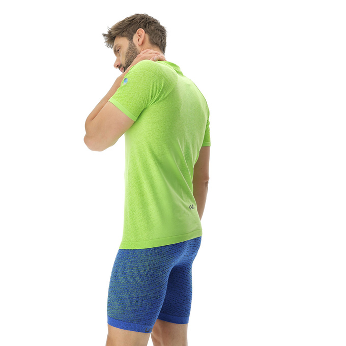 Běžecké tričko UYN Man Running Exceleration OW Shirt SH_SL Lime/Sulphur Spring