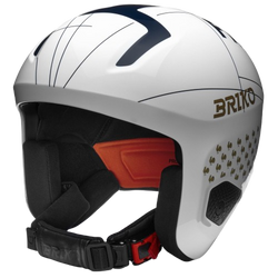 Lyžařská helma Briko Vulcano 2.0 France Shiny White Tangaroa Blue - 2024/25