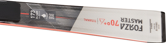 Sjezdové lyže Rossignol Forza 70' TI+ Master R22 + Spx 14 Rockerace GW Red Metal - 2025/26