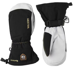 Lyžařské rukavice Hestra Army Leather Gore-Tex Mitt Black/Natural Grey - 2025/26