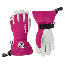 Lyžařské rukavice Hestra Army Leather Heli Ski Jr. Fuchsia - 2025/26