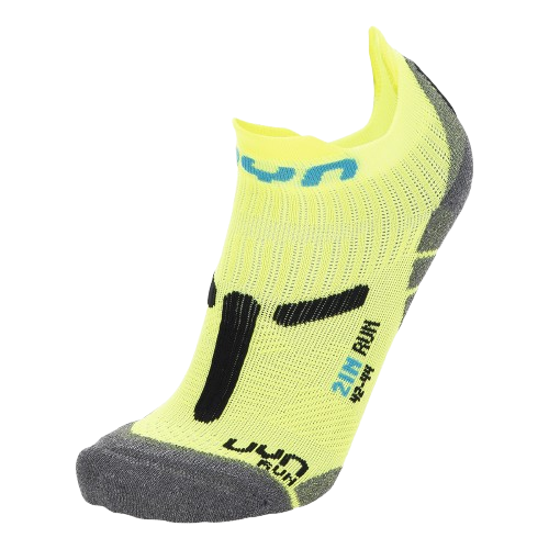 Běžecké ponožky UYN Man Run 2IN Socks Yellow Fluo/Black