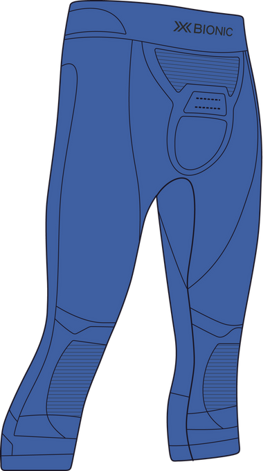 Funkční kalhoty X-bionic Energizer 4.0 Pants 3/4 Men Blossom Blue/Black - 2024/25
