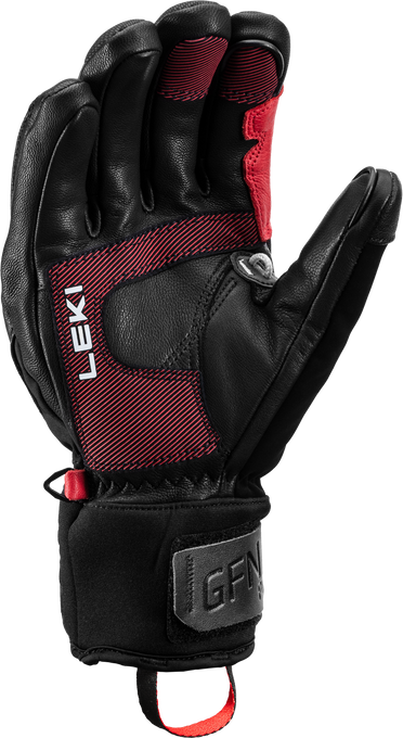 Lyžařské rukavice LEKI Griffin Pro 3D Black/Red - 2025/26
