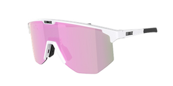 Slnečné okuliare BLIZ Hero White Matt Frame/Brown with Pink Lenses