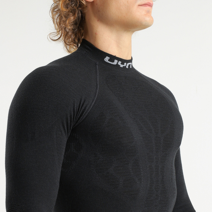Funkční triko UYN Man Elevatyon Biomorph UW Shirt Long SL Turtle New Neck Black - 2025/26
