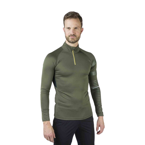 Tričko ROSSIGNOL Poursuite 1/2 Zip Green - 2022/2023
