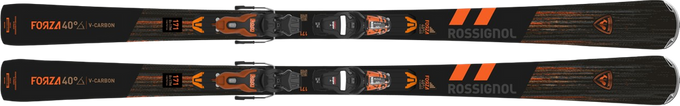 Sjezdové lyže Rossignol Forza 40° V-Ca Retail + Xpress 11 GW B83 Black Orange - 2024/25