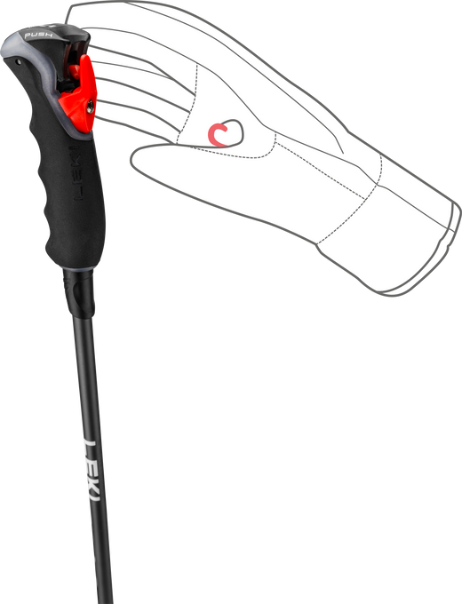 Sjezdové hole LEKI Carbon 12 3D - 2025/26