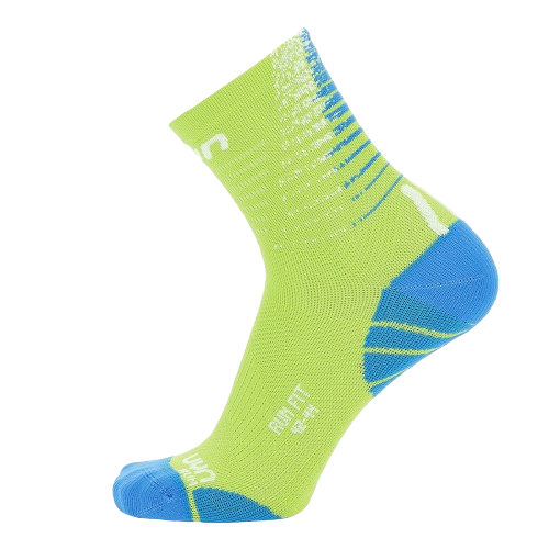 Běžecké ponožky UYN Man Run Fit Socks Lime/Blue
