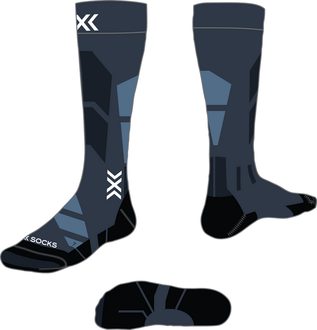 Lyžařské ponožky X-Socks Ski Perform OTC Marine/Mineral Blue - 2024/25