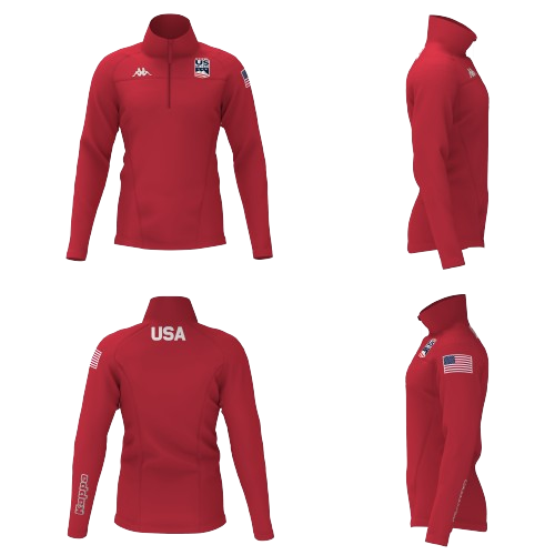 Mikina Kappa 8CENTO 818 US Red Racing - 2024/25