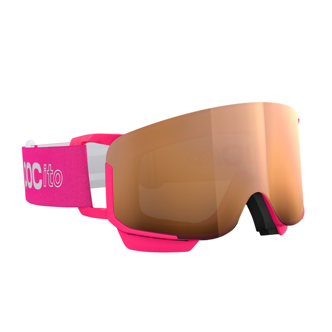 Lyžařské brýle POC POCito Nexal Fluorescent Pink/Partly Sunny Light Orange - 2025/26