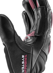 Lyžiarske rukavice LEKI Griffin Pro 3D Woman Black/Rose- 2024/25