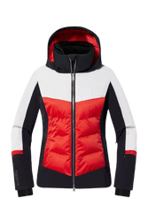 Lyžařská bunda Descente Iriss Super White/Electric Red - 2025/26