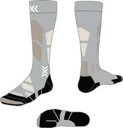 Lyžiarske ponožky X-Socks Ski Perform Merino OTC Seal Grey/Light Sand - 2024/25
