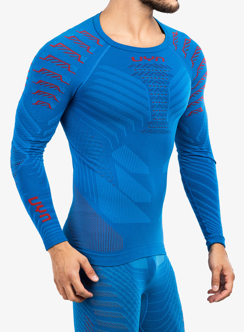 Funkčné tričko UYN Man Resilyon Uw Shirt Lg Sl.turtle Neck Blue/Red - 2024/25