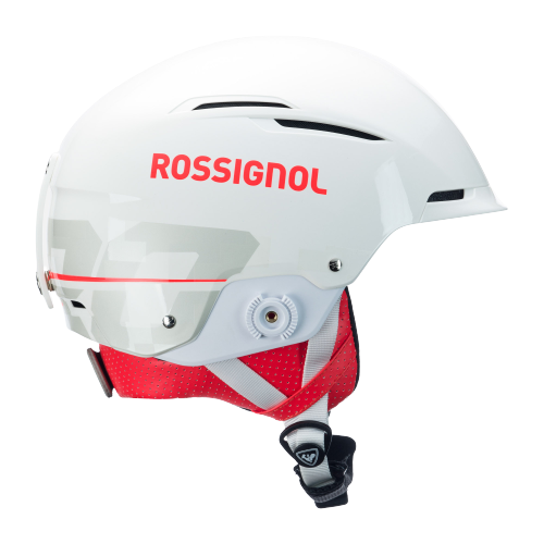 Lyžařská helma Rossignol Hero Slalom Impacts White + Chinguard - 2025/26