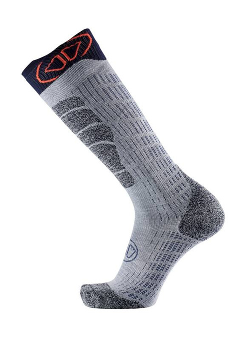 Lyžařské ponožky Sidas Ski Merino Grey/Orange - 2024/25