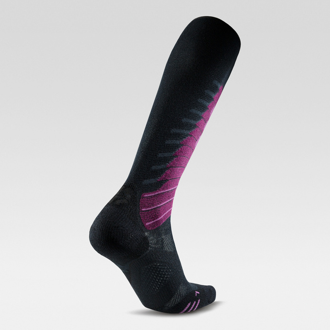 Lyžařské ponožky UYN Women Ski One Biotech Black/Purple - 2025/26