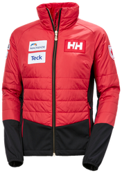 Péřová bunda Helly Hansen World Cup Insulator Jacket Red - 2023/24