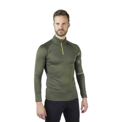 Tričko ROSSIGNOL Poursuite 1/2 Zip Green - 2022/2023