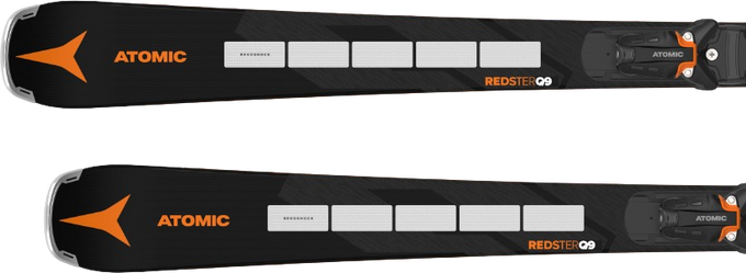 Sjezdové lyže Atomic Redster Q9 Revoshock S + X 12 GW Black/Orange - 2024/25