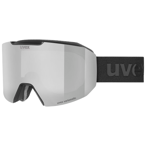 Lyžařské brýle Uvex Evidnt ATTRACT V Black Matt/Mirror Silver + spare lens - 2025/26