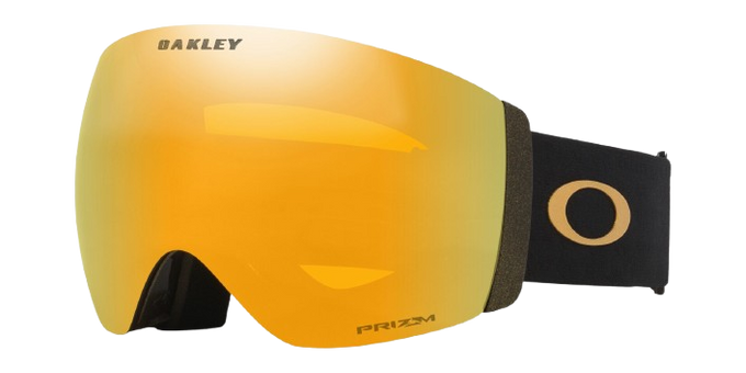 Lyžařské brýle Oakley Flight Deck Pro L Mettalic Black Gold/Prizm 24K + Additional lens Prizm Snow Iced Iridium - 2025/26