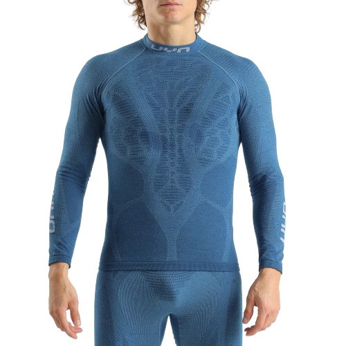 Funkční triko UYN Man Elevatyon Biomorph UW Shirt Long SL Turtle New Neck Blue Atoll - 2025/26