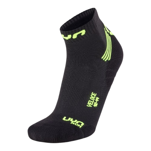 Běžecké ponožky UYN Run Veloce Man Black/Yellow Fluo