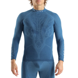 Funkčné tričko UYN Man Elevatyon Biomorph UW Shirt Long SL Turtle New Neck Blue Atoll - 2025/26