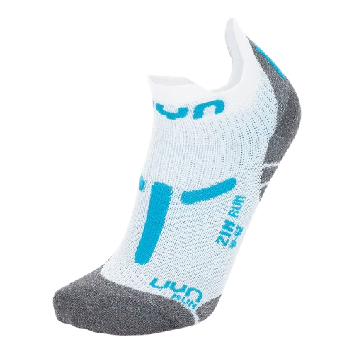Běžecké ponožky UYN Woman Run 2IN Socks White/Turquoise