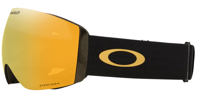 Lyžařské brýle Oakley Flight Deck Pro L Mettalic Black Gold/Prizm 24K + Additional lens Prizm Snow Iced Iridium - 2025/26